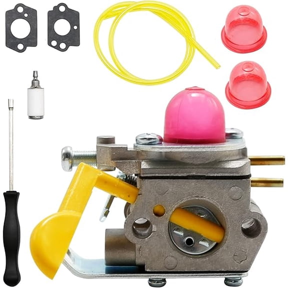 Carburetor with Air Filter Tune Up Kit Replacement for Ryobi EX26 SS26 SS30 Homelite 308054015 308054028 308054034 309368003 985624001 25cc 26cc 30cc Trimmer Leaf Blower