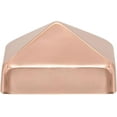 thumbnail image 4 of 4x4 Copper Pyramid Post Caps (4-Pack) - Extended Lip - Solid Copper - Will Patina Naturally (3-1/2" x 3-1/2") (4, 4x4), 4 of 9