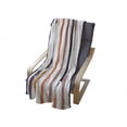 thumbnail image 4 of Abstract Soft Flannel Fleece Blanket, Vertical Stripes in Different Colors Continuing Pattern Simplicity, Cozy Plush for Indoor and Outdoor Use, 60" x 80", Pale Rust and Multicolor, by Ambesonne, 4 of 6