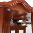 thumbnail image 6 of Corner Curio Cabinet, 70.5" H Lighted Glass Display Case with 5 Adjustable Tempered Glass Shelves, Wine Cabinet Rack for Bar and Liquor Storage (E26 Bulb Not Inclued), 6 of 9