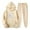 Beige, variant on Feancey Hoodie Sweat Suits for Womens 2 Piece Lounge Sets Valentines Day Heart Print Hooded Pullover and Jogger Pants Matching Set Trendy Outfits Beige L