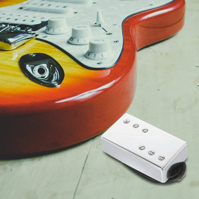 HINTRMENT Guitar Bridge Pickup Electric Guitar Pickup Silver Plastic Easy Installation Studio Recordings 1Set
