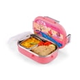 thumbnail image 3 of Oliveware Snacky Kids Lunch Box, Stainless Steel in 700ml Include Sabzi Container(180ml) & Steel Spoon, Food Grade BPA Free, Leak Proof & Colourful Designs (Pink), 3 of 4