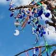 thumbnail image 6 of 2Pcs Car Hanging Ornament Moon Gemstone Beaded Rear View Mirror Car Charm Lanyards Decor Car Hanging Accessories Sun Catcher Pendent Decoration for Car Balcony Wall Party for diy, 6 of 6