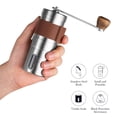 thumbnail image 4 of Manual Hand Coffee Grinder with Ceramic Burr Mill Adjustable Grind Stainless Steel Body Wood Holder Built to Last Portable & Washable for Home and Camping Use, 4 of 8