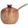 thumbnail image 4 of Tarro de condimento, tarro de condimento doméstico con recipiente de sal, tarro de madera meticulosamente diseñado, 4 of 8