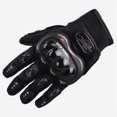 thumbnail image 2 of (Grande, negro)Guantes de moto de verano de malla transpirable pantalla táctil Rojo Verde, 2 of 5