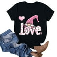 thumbnail image 2 of Valentine's Day Shirts for Womens 2024 Cute Heart Love T-Shirts Graphic Basic Tee Short Sleeve Tops, 2 of 4