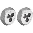 thumbnail image 1 of HUGFEGWE Hex Rethreading Die, UNF 10-32 Carbon Steel Thread Die, Hex Rethreading Die Machine Thread Die, Hexagon Taper Pipe, 2 Pcs CJB91-22809, 1 of 7
