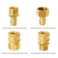thumbnail image 2 of Fittings Pressure Washer Quick Connect Kit, 4 PCS M22 14mm to 3/8 Inch Hose Quick Connect Fitting Coupler, Brass Pressure Washer Adapters for Power Washer Gun, Hose, Pump, 2 of 6