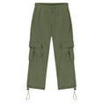 thumbnail image 4 of Cargo Pants Baggy Elastic Waist Jogger Sweatpants Kids Hiking Pants Baby Boy Clothes, 4 of 7
