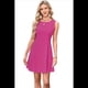 thumbnail image 2 of Vestido Mini de Fiesta con Cuello Redondo y Mangas , Color Rojo Rosa Talla S, 2 of 6