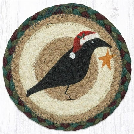 

Capitol Importing 79-508CSH 7 in. LC-508 Crow Santa Hat Round Large Coaster