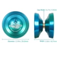 thumbnail image 2 of Aluminum Alloy Responsive Unresponsive Yoyo + Professional Orange Black Unresponsive Yoyo, 2 of 4