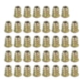 thumbnail image 1 of 38 Pcs Threaded Inserts for Wood, Zinc Alloy M6 Thread Inserts Nuts 15mm Length, 1 of 6