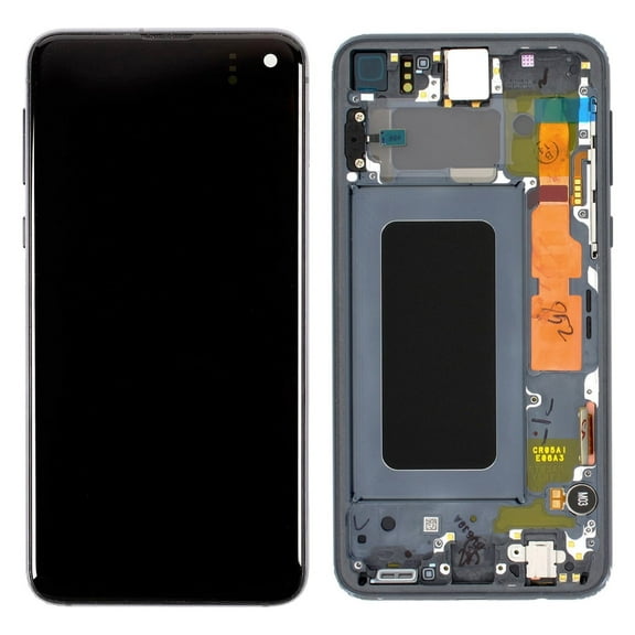Replacement OLED Display Touch Screen Digitizer Assembly With Frame For Samsung Galaxy S10e (SM-G970W) - Prism Black