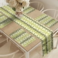 thumbnail image 2 of Ambesonne Dog Lover Table Runner & Placemats, Vertical Foot Print, Placemat 4 pcs + Runner 12"x72", Yellow Green Pale Yellow, 2 of 2