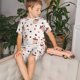 thumbnail image 4 of Balery Milk Tea Conjunto de Pijama Infantil de Manga Corta con Estampado – Ropa de Dormir de Algodón Suave-X-Large, 4 of 6