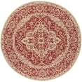thumbnail image 5 of SAFAVIEH Beach House Stanice Medallion Indoor/Outdoor Area Rug, Red/Creme, 6'7" x 6'7" Round, 5 of 10