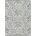 thumbnail image 2 of Addison Rugs Chantille Indoor/Outdoor Transitional Circles Gray Washable Rectangle Rug, 5' x 7'6", 2 of 6