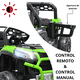 thumbnail image 2 of Montable Eléctrico para Niños 4x2 con Luces Delanteras Puertas Volante con Sonido Bluetooth Batería 12V desde 3 Años hasta 30 kg - Verde, 2 of 7