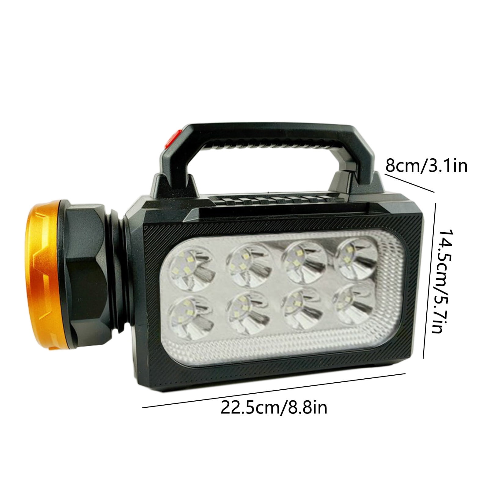 Solar Lamp | Super Bright LED Camping Lantern | USB & Solar Rechargeable Flashlight | IPX65 Waterproof | 2400mAh Battery | Multi-Mode Emergency Tent Light | Portable Handheld Design