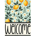 thumbnail image 4 of Floral Design Welcome Banner Lemon Pattern Decorative Welcome Sign for Home Decor Entryway Decoration Outdoor, 4 of 7
