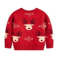 thumbnail image 6 of GYRATEDREAM Kids Christmas Sweatshirts Boys Girls Funny Print Xmas Clothes Top Child Long Sleeve Crewneck Pullover for 7Y Red, 6 of 6