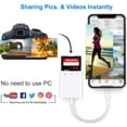 thumbnail image 5 of Lightning to SD Card Camera Reader for iPhone iPad,Micro SD&Memory Card Reader Plug and Play Trail Camera Viewer SD Card Adapter, 5 of 5