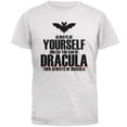 thumbnail image 1 of Halloween Toujours Sois Toi-Même Dracula T-Shirt Adulte Blanc, 1 of 1