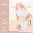 thumbnail image 2 of 1 Pair Felt Foot Pad Front Cushion Insert Soft Breathable Self-Aadhesive Foot Care Tool, 2 of 7