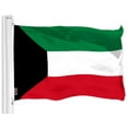 thumbnail image 2 of G128 Combo Pack: American USA Flag 3x5 Ft & Kuwait Kuwaiti Flag 3x5 Ft | Both LiteWeave Pro Series Printed 150D Polyester, Brass Grommets, 2 of 8
