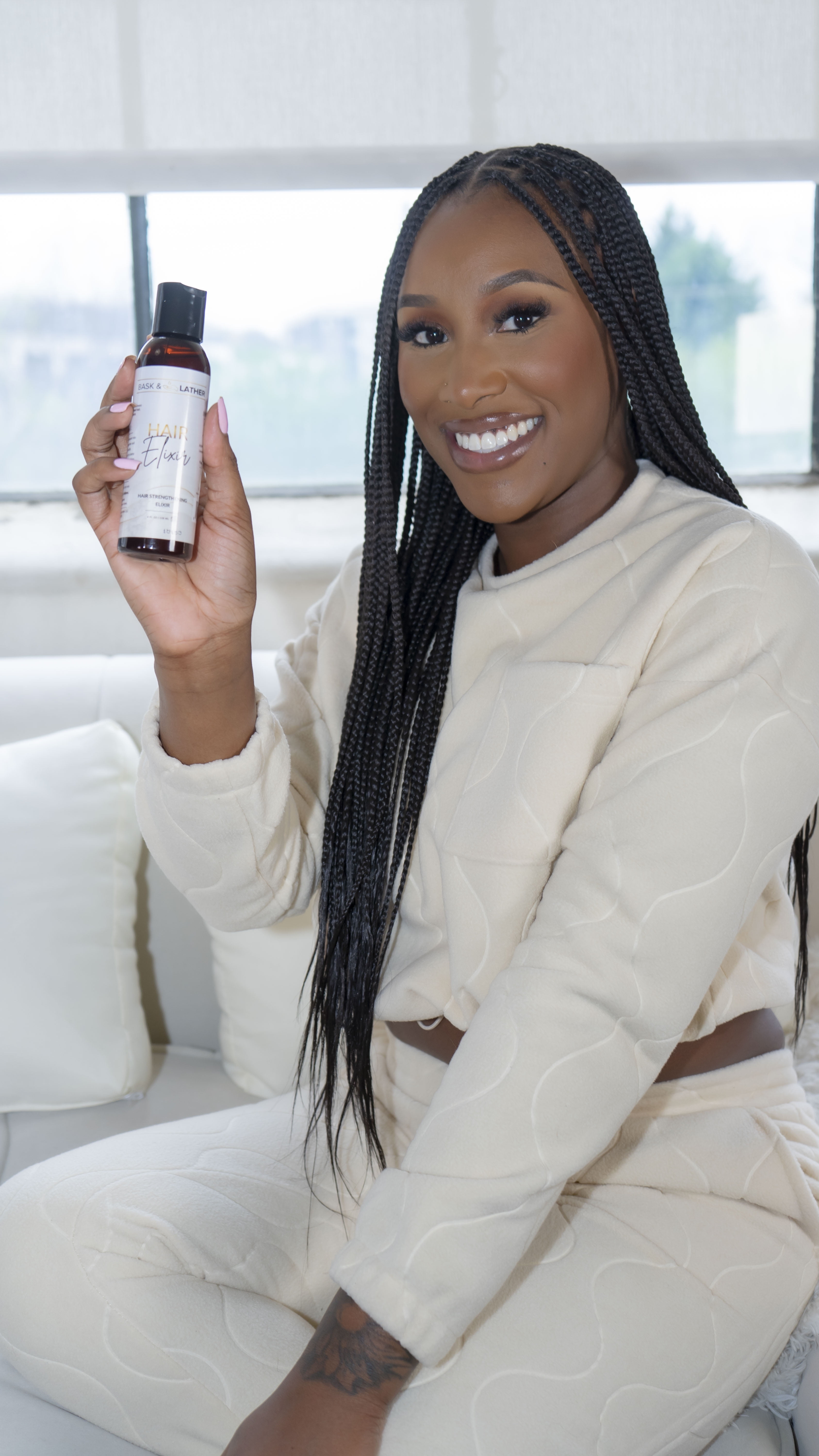 Bask & Lather Hair Elixir 4 oz