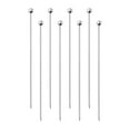 thumbnail image 1 of Unique Bargains 6' Metal Cocktail Toothpicks Round Bead Drink Picks Cocktail Skewers 8Pack, 1 of 7