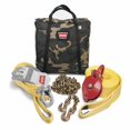 thumbnail image 2 of Warn Winch Rigging Kit 29460 Heavy Duty; With Snatch Block; Tree Trunk Protector; 3/4 Inch D-Shackle; 30 Foot Recovery Strap; 10 Foot Choker Chain; Pair of Gloves and Gear Bag; Camouflage Bag, 2 of 5