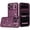 Dark Cherry, variant on For Apple iPhone 18 Pro Beautiful Diamond Metallic Design Metal Chrome Edged Hybrid - Black