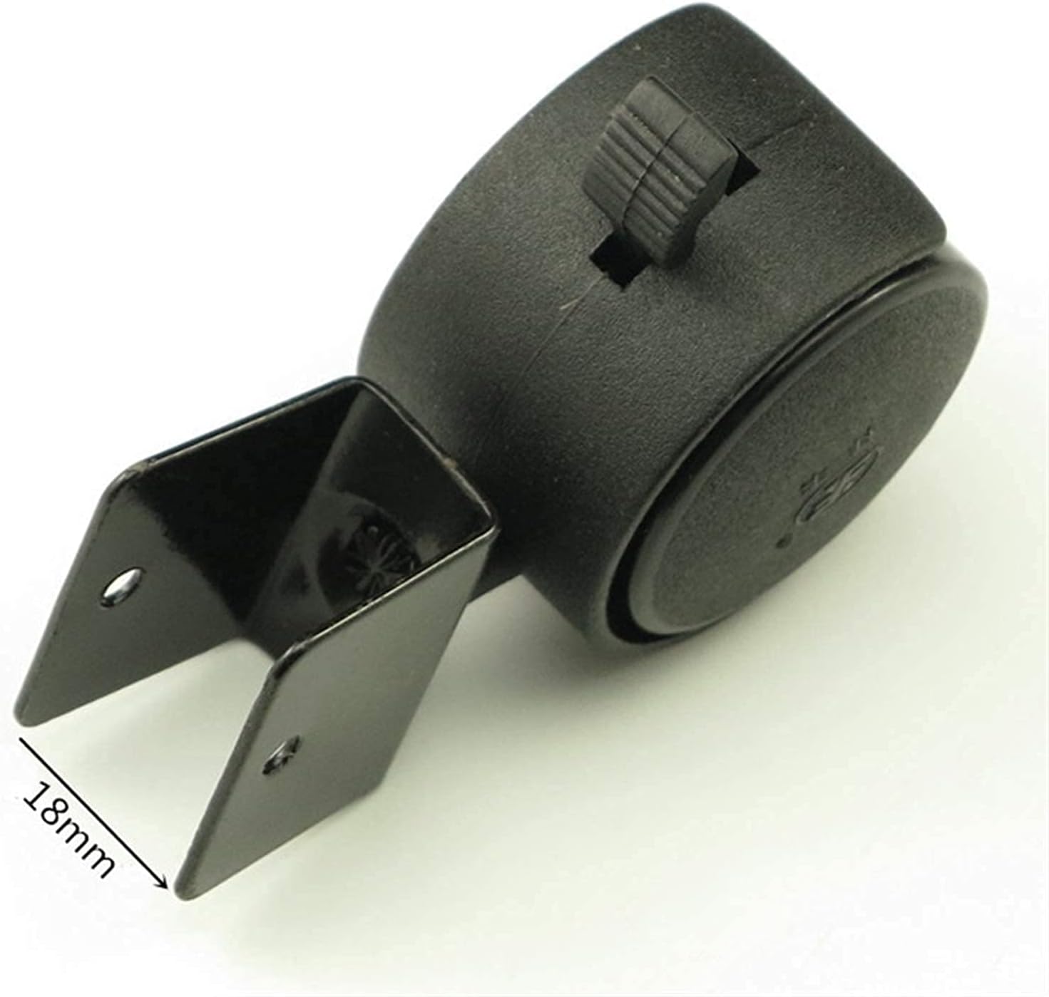 Gamvdout Plate Casters 5pcs/Set 44 mm Replacement Swivel Casters Furniture Office Chair Baby Crib Sofa Brake Plastic Rolling Roller Wheels Caster