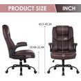 thumbnail image 7 of BestOffice Ergonomic Office Chair, Lumbar Support, Rolling Swivel for Men, Women(Brown), 7 of 7