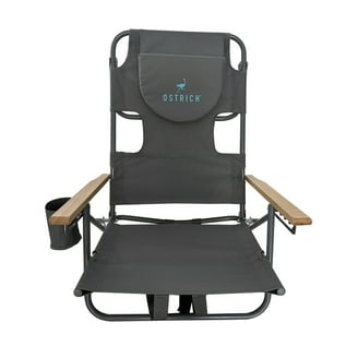 Coleman Aluminum Adult Deck Chair with Swivel Table, Gray