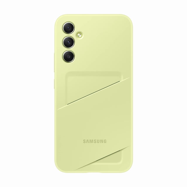 Funda para Samsung Galaxy S34 5G con ranura para tarjeta, color lima