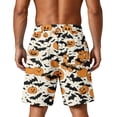 thumbnail image 5 of Sewkxo Mens Halloween Horror Pattern Soft Cotton Sleep Shorts Casual Indoor Home Pajama Lounge Shorts,Black M, 5 of 5