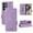 purple, variant on Flip Case for Samsung S25 S25Plus S25Ultra Cover Magnetic Wallet with Buckle Card Holder Kickstand