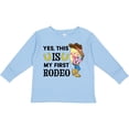 thumbnail image 3 of Inktastic Yes, This is My First Rodeo- Cowgirl in Hat and Boots Girls Long Sleeve Toddler T-Shirt, 3 of 5