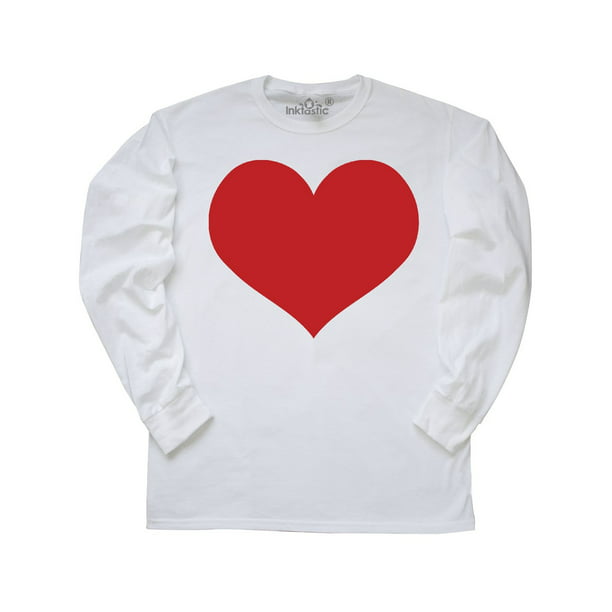 INKtastic Red Heart Valentine Long Sleeve TShirt