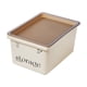 thumbnail image 1 of Caja de almacenamiento apilable de estilo crema, organizador de juguetes y refrigerios, caja de almacenamiento de ropa, caja de almacenamiento de escritorio con tapa, 1 of 6