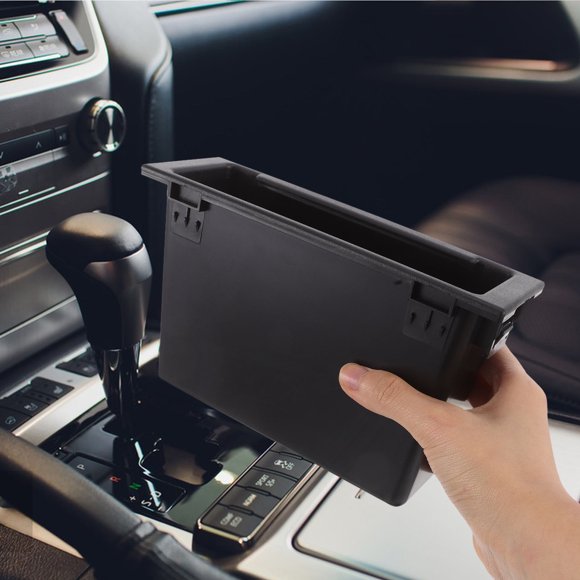 Phenofice Organizador Para Tablero De Auto Negro Con Bolsillo Para Radio Y Almacenamiento Funcional