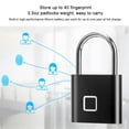 thumbnail image 4 of Candado De Huella Digital Cerradura De Puerta Seguridad USB Sin Llave, 4 of 7