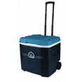 thumbnail image 1 of Igloo 231095 52 qt. Maxcold Quantum Roller Cooler, Blue & White, 1 of 4