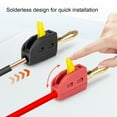 thumbnail image 4 of Juego De Enchufe De Plátano De 4 Mm, Conexión Rápida Sin Soldadura, Manejo De Corriente 32A, Latón Chapado En Oro, Diseño Estándar Para Varios Instrumentos De Prueba,, 4 of 7