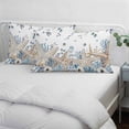 thumbnail image 4 of Blue Beige Coastal Throw Pillow Covers, Beach Starfish Summer Eucalyptus Soft Breathable Pillow Cases with Invisible Zipper for Sleeping, Toddler Pillowcases for Couch Bed Sofa Chair 12x20 Inches, 4 of 9